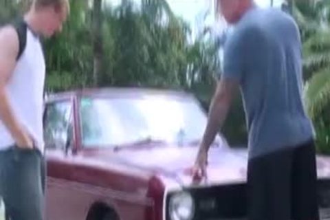 Tattooed pretty males poke pretty White lad Hard