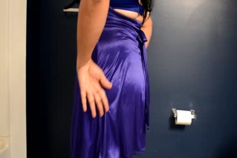 Satin Prom Fishnet And rod