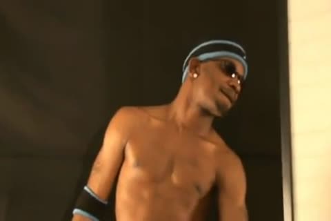 Acrobatic gay three-some