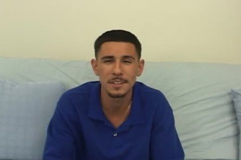 Ricky wanking upright penis