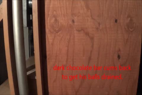 darksome Chocolate Bar Cums Back To My Gloryhole Wall For A 2nd Visit.