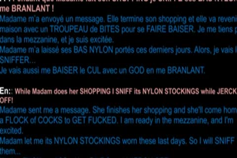 while Madam gets fucked, I Play With Its WORN nylons