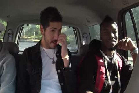 A White homosexual twink hammers Two black men!