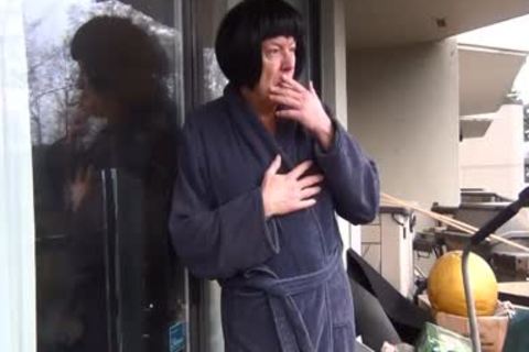 pretty Gigi Enjoys A Banana Smoothie