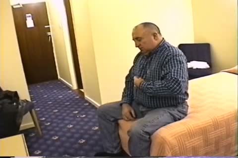 older chap  jack off In Hotel Room