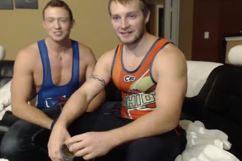 two Muscle boyz naked Wrestling.The  Loser One Gives A oral pleasure. sperm Facial 1st Time On cam.