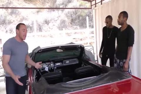 dark males Sharing A White Car Owner