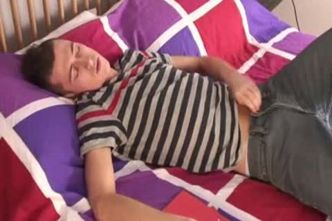 young chap Enjoys stroking In His bed