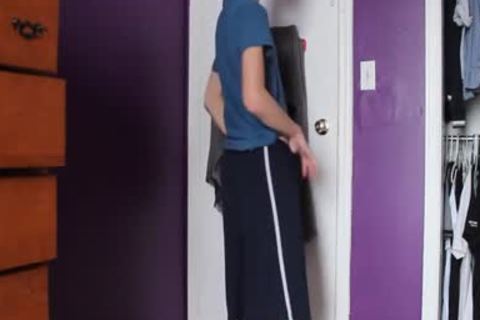 lustful Jockstrap teen Uses dildo And anal plug