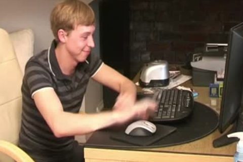 With A Hidden Camera Watching he Beats His penis To Porn