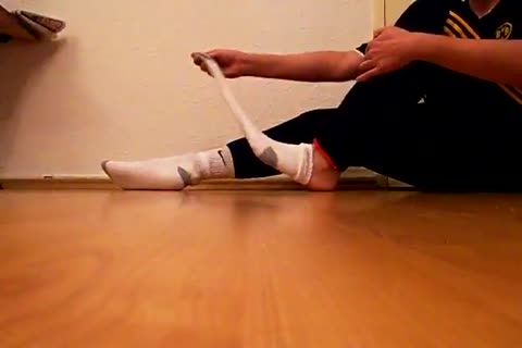 strokeing in soccer wear