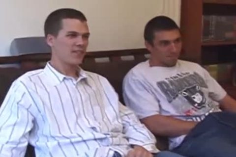 Two Hung dudes Give Each Other A Helping Hand