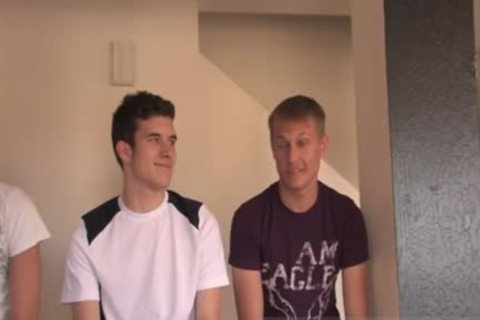 charming College lad engulfing Two dongs