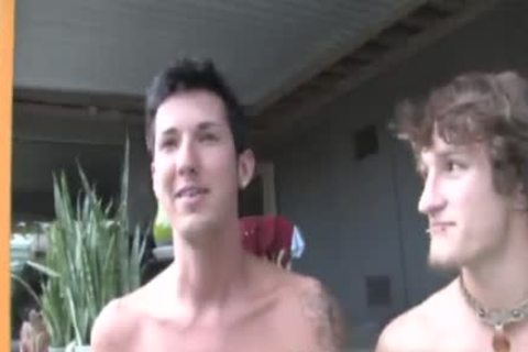 Two slim teens Lounge Around In The Pool And suck Down knob