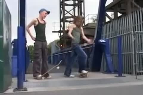 long Haired Skater gets Dicked