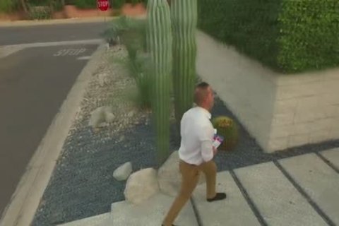 Muscled guy Face Spunked Masturbation