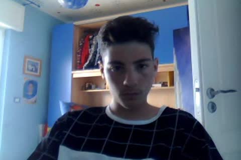 Italian attractive chap Cums On webcam, pretty attractive wazoo