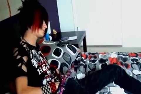 stunning twink Vayne Insanity Shows Off His dirty Emo Body