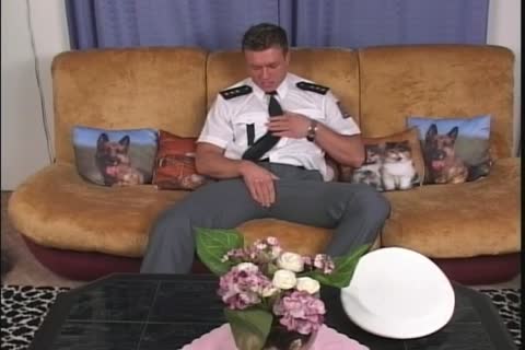 brawny Officer Joska Kalvoda Masturbates His dong