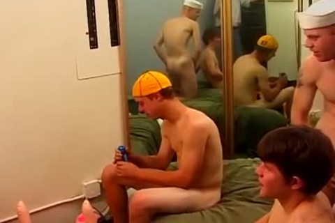 Straight fellows In A 3some Enjoying Their sleazy weenies