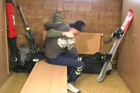 Snowboarding With 2 young Euros