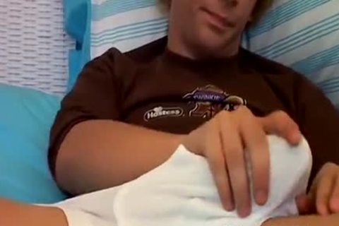 nice-looking blond teen Casey Jerks Off His enormous Monter 10-Pounder