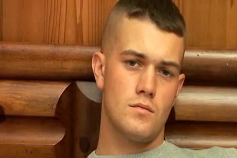 Straight teen Bryce Tasting His throbbing Load For The First Time