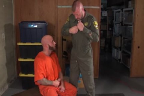 Buff Prisoner Spunks Abs