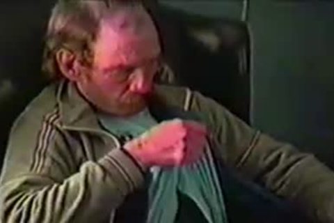 old shaggy man Gene Jerks His Hard Prick while Home Alone