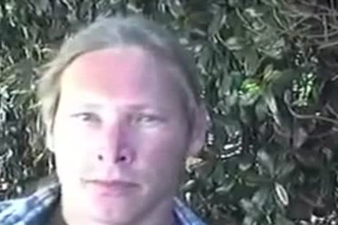 dude Freddyz With lengthy Hair Strokes His plump penis On A bed