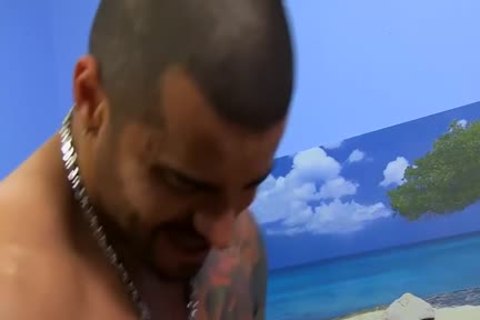 Tattoed Hunk Alexander bangs The attractive butthole Of