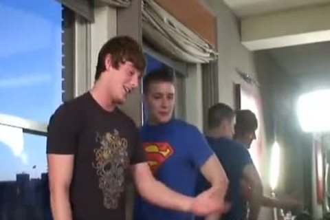 Brent Corrigan gets Double Dicked By wild twinks