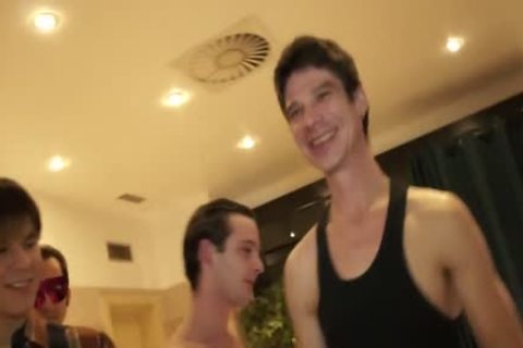 Euro Muscle Twunk dildos arse And Cocksucks In group-sex Party