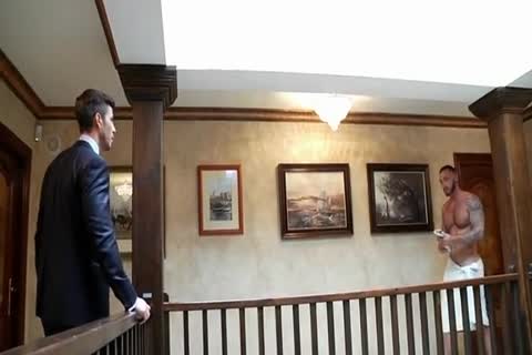 A guy In A Towel, A guy In A Suit