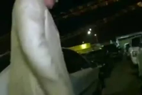 Car Salesman plowed On Lot