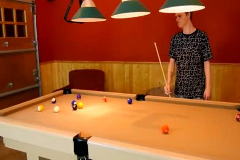 Jimmy And Hunter Play The Game Of Pool With A High Stakes