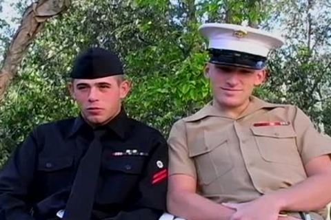 Military dick Buddies swap - Josh Williams And Matt Woods