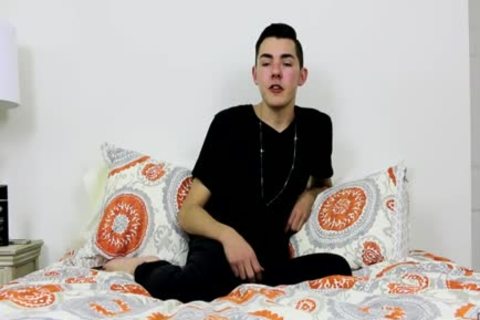alluring Connor Talks About Himself And Jerks Off His knob