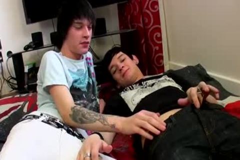 Inked Emo teen Lewis Romeo hammers His stunning ally Kyle