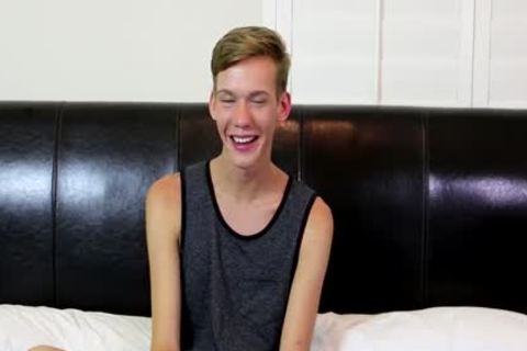 Skinny twink Wanks His lengthy shlong Until that chap Explodes His sperm