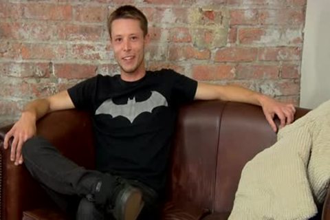 A enchanting Hunky recent homo chap stroking A Immense powerful 10-Pounder To sperm Blast