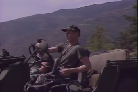 There painfully Militar homo Sir Pull Over The Jeep To fetch out Of Each Others asses