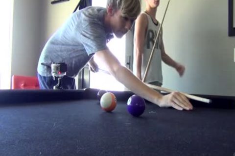 Teenie gay cutie eighteen Yr daddy Fancy A Game Of Pool And A threesome With Balls And meat Sticks