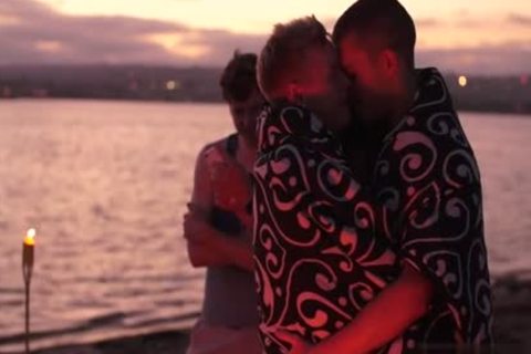 tasty twinks Flip Flop And sex cream flow