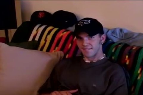 hirsute twink Larry Strokes His Large penis - Larry