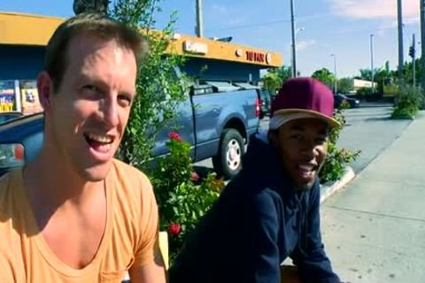 tasty gay Interracial With butthole sperm flow