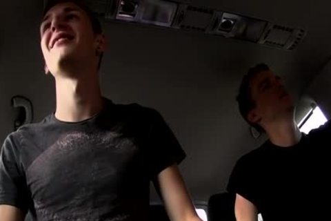 large 10-Pounder twinks threesome With cream flow