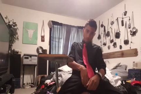 large cock Lucas Stroking His Monster knob