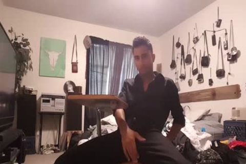 large cock Lucas Stroking His Monster knob