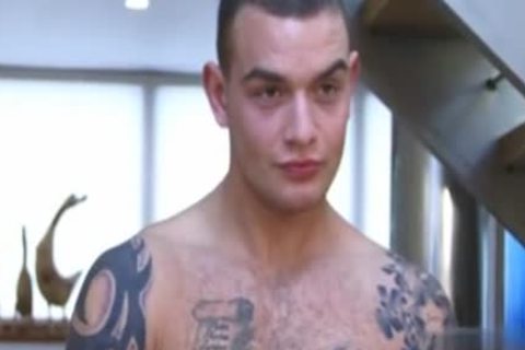 Muscle homo Rimjob And cumshot